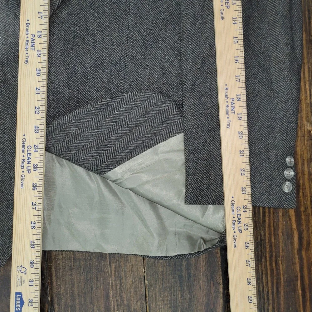 Rivera Collection Men's Tweed Sport Coat Two‎ Button Brown Herringbone about 43R